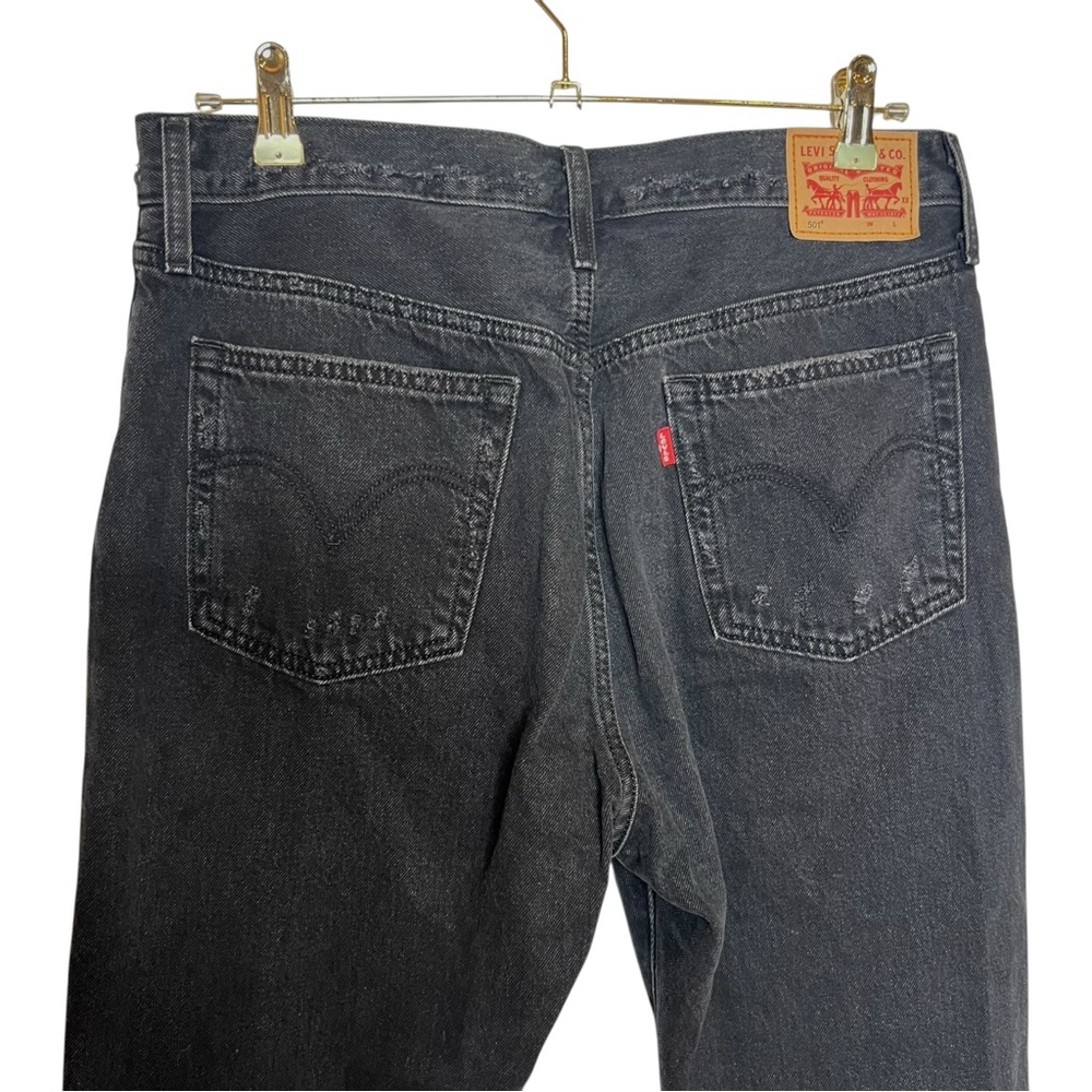 LEVI'S 501 Ripped High Rise Jeans. Size 31x30 - Picture 7 of 12